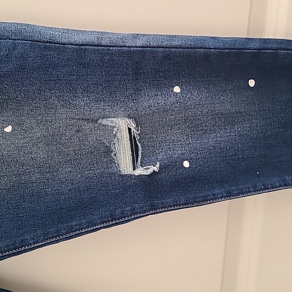 Women's Mid Rise Skinny Jeans Ripped Stretch Jeans Boyfriend Distressed - Picture 2 of 11